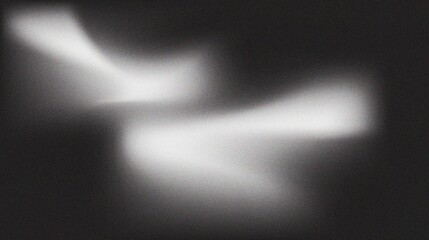 Abstract monochrome blurred light leaks on black background with grainy texture © Usama