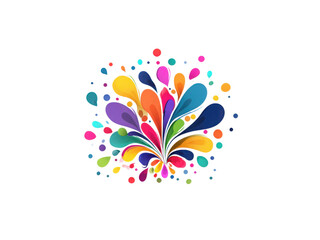 A colorful flower with many different colors