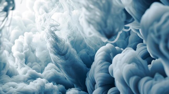 Abstract Ink Stock Video Flowing Clouds Forming a Tunnel