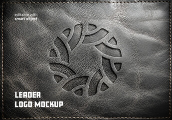Leather Logo Mockup