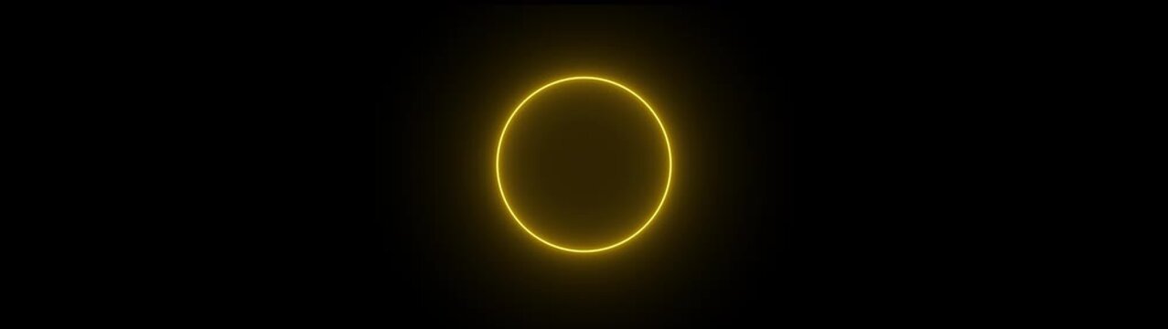 Neon circle frame loading icon animation. lines Blinking Loop Animation. Abstract circle loading frame animation. beautiful neon light circle frame background 4k animation.