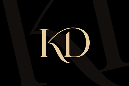 KD or DK letter logo icon design. Classic style luxury initials monogram.