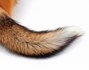 Obraz premium fox tail isolated on white background