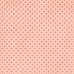 Fototapeta premium Geometric pink seamless pattern with ornamental floral shapes. Retro lattice-inspired design perfect for wallpapers, textiles, backgrounds, and decorative surfaces.