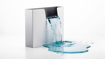 Book Absorbing Flowing Water Metaphor