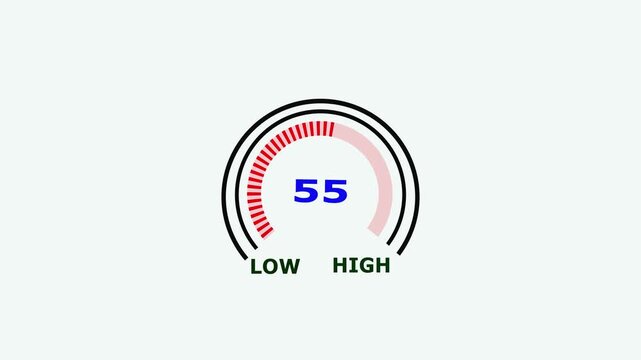 Professional abstract data loading sequence from Low to High for video projects Animation 0% to 100%. 4 k animation video .