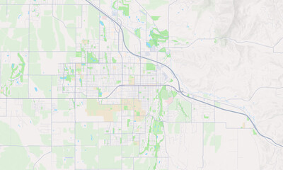Obraz premium Bozeman Montana map