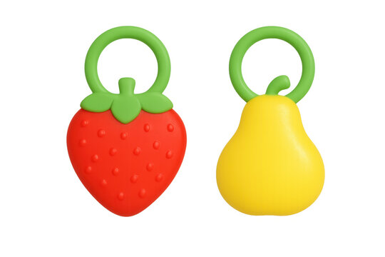 Baby fruit teether toys for teething relief