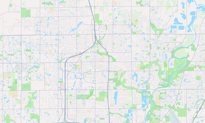Fototapeta premium Carmel Indiana map