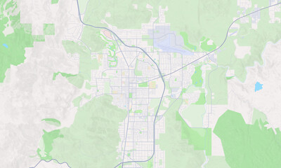 Fototapeta premium Carson City Nevada map
