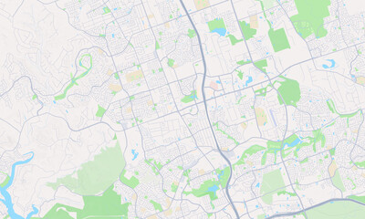 Naklejka premium Cedar Park Texas map