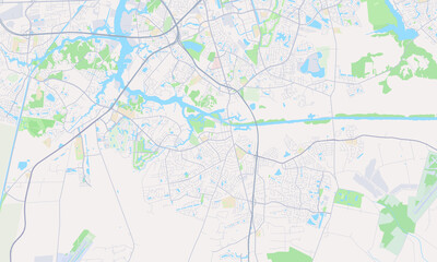 Fototapeta premium Chesapeake Virginia map