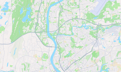 Fototapeta premium Chicopee Massachusetts map