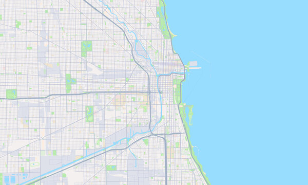 Chicago Illinois map