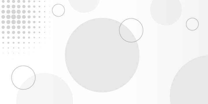 Gray circle geometric pattern background vector
