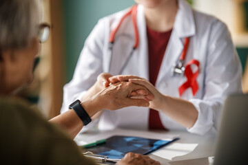 patient and a doctor in medical office