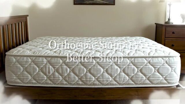Side View Timelapse Of Sagging Mattress Transforming Into Smooth Supportive Bed With Crisp White Cover And Elevated Comfort