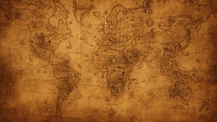 Obraz premium Vintage world map background