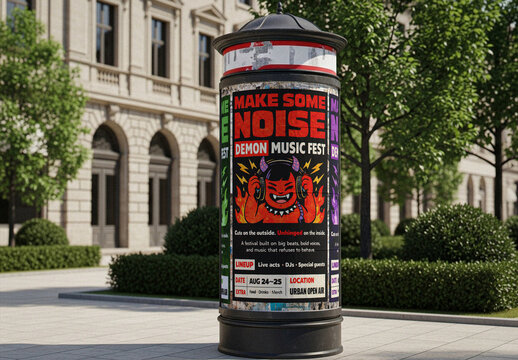 Morris Column Mockup