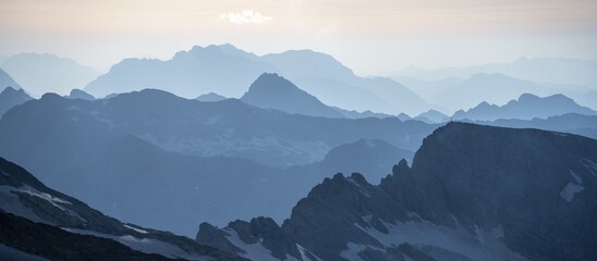 Dramatic Mountain Landscape View From