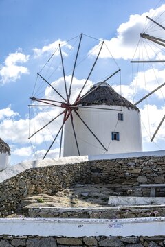 Cycladic Windmill, Kato Milli, Mykonos Town, Mykonos, Greece