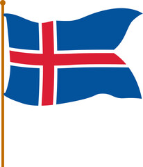Obraz premium iceland flag 