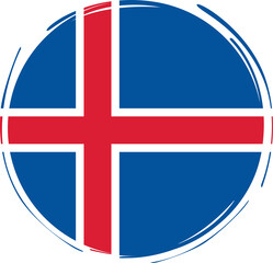 Fototapeta premium iceland flag 