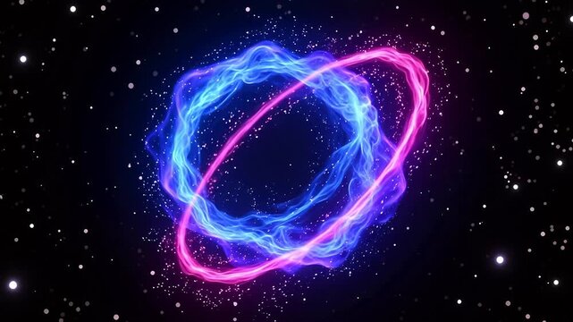 AbstractNebula:BlueandPinkCosmicGlow