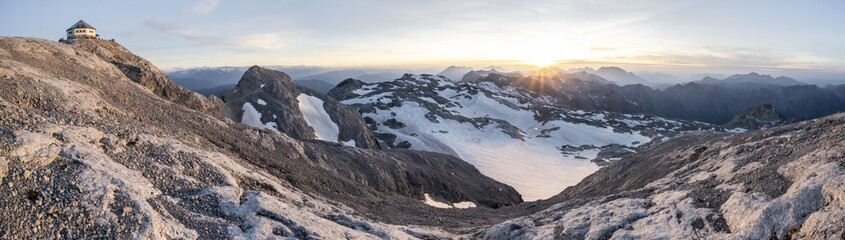 Panorama View Mountains And Rocky