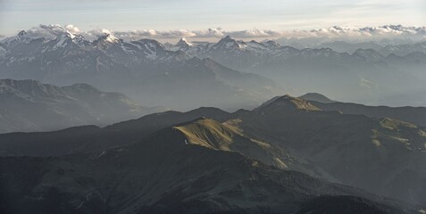 Mountain Panorama The Evening Light
