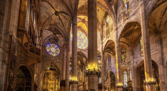 Interior, Altrar Room of Palma Cathedral, Cathedral of Saint Mary, Palma, Majorca, Spain
