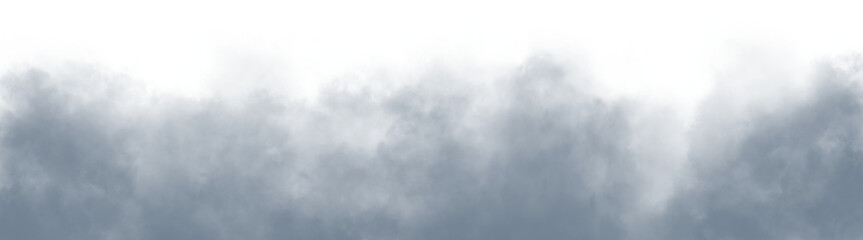 Fototapeta premium Dark gray color Floating smoke cloud fog overlay on transparent background. Suitable for mystery themes, fantasy art, photo manipulation, and digital compositions.
