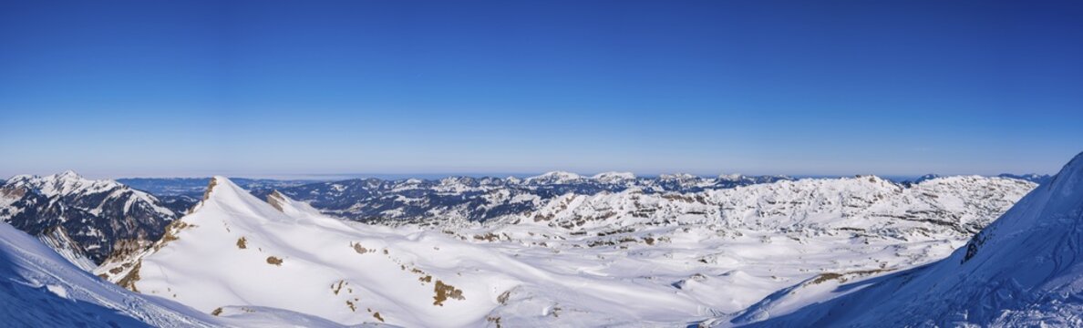 Gottesacker plateau, Allg&auml;u Alps, border Bavaria, Germany, Vorarlberg, Austria