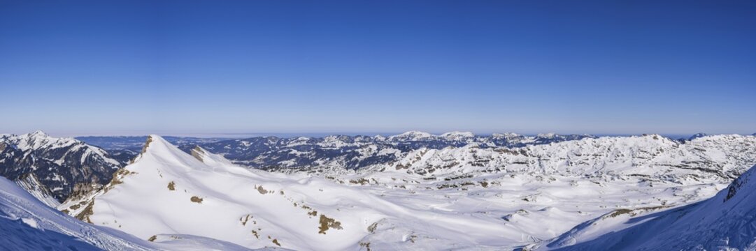 Gottesacker plateau, Allg&auml;u Alps, border Bavaria, Germany, Vorarlberg, Austria