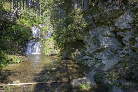 Waterfall in the Graggerschlucht, Neumarkt, Styria, Austria