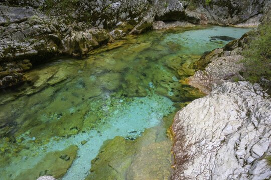 Narrows Mala korita Soče (Small Soča Troughs), Municipality of Bovec, Slovenia