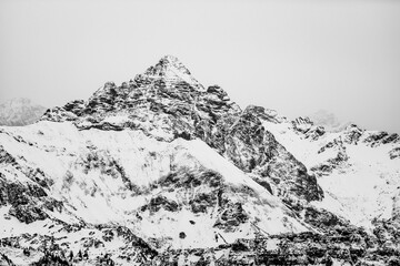 Summit The Snowcovered Hochvogel Wertach