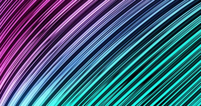 Dynamic multicolored light lines create a sense of elegant luxury