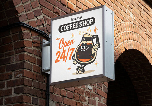 Shop Sign Mockup