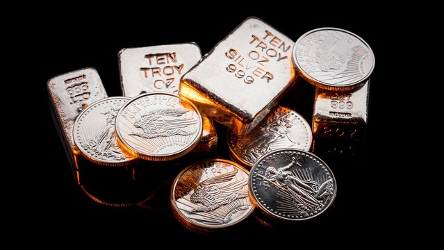 silver bars image | silver coins | silver trading | stocks | exchange 