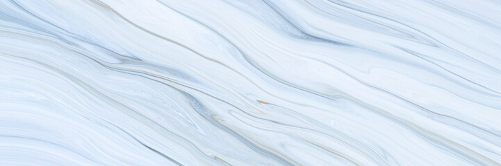 Fototapeta premium Marble rock texture blue ink pattern liquid swirl paint white dark that is Illustration panorama background for do ceramic counter tile silver gray that is abstract waves skin wall luxurious art ideas