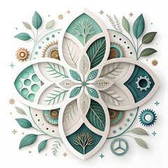 Seamless floral pattern with flowers background