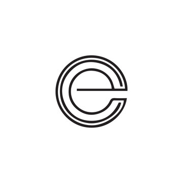 A creative vector logo design with "E" letter .	
