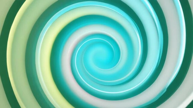 Green and blue swirling spiral pattern design element abstract background