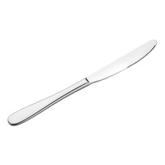 Obraz premium Stainless steel table knife isolated on white background isolated on transparent background