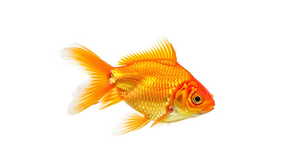 Fototapeta premium goldfish isolated on white