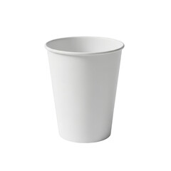 White paper cup isolated on white background isolated on transparent background