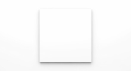 White square with subtle shadow on plain white background.