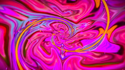 Fototapeta premium Exploring Vibrant Fractal Patterns in Swirling Colors and Shapes