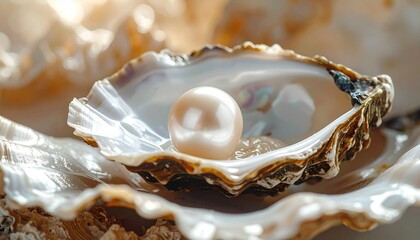 Open Oyster Shell with Lustrous Pearl Showcasing Natural Beauty, Rarity, and Timeless Elegance in Jewelry Inspiration